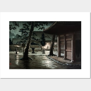 Takanawa Sengakuji Temple by Tsuchiya Koitsu Posters and Art